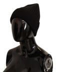 Dolce & Gabbana Black Wool Knit Women Winter Hat