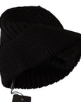 Dolce & Gabbana Black Wool Knit Women Winter Hat