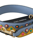 Dolce & Gabbana Blue Handbag Accessory Shoulder Strap Leather