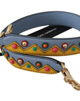 Dolce & Gabbana Blue Handbag Accessory Shoulder Strap Leather