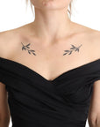 Dolce & Gabbana Bodycon Black Silk Off Shoulder Sheath Bodycon Dress