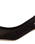 Dolce & Gabbana Black Leather Slingbacks Heels Pumps Shoes