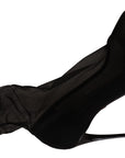 Dolce & Gabbana Black Tulle Stretch Boots Pumps Shoes
