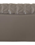Karl Lagerfeld Light Grey Leather Crossbody Bag