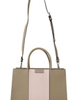 Karl Lagerfeld Sage Green Polyurethane Tote Shoulder Bag