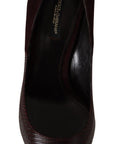 Dolce & Gabbana Multicolor Exotic Leather Heels Pumps Shoes