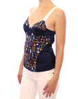 Dolce & Gabbana Blue Sailor Motive Tank Top