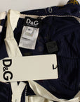 Dolce & Gabbana Blue Sailor Motive Tank Top