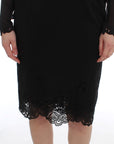 Dolce & Gabbana Black Silk Stretch Sheath Dress