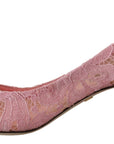 Dolce & Gabbana Pink Taormina Lace Crystal Pumps Pastel Shoes