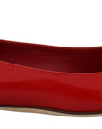 Dolce & Gabbana Red Leather Crystals Loafers Flats Shoes