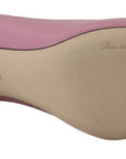 Dolce & Gabbana Pink Leather Heart DEVOTION Heels Pumps Shoes