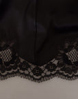 Dolce & Gabbana Black Leopard A-line Knee Length Dress