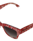 Dolce & Gabbana Red Lace Acetate Rectangle Shades  DG4231F  Sunglasses
