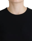Dolce & Gabbana Black Dress Sheath Flare Viscose Dress