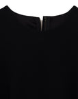 Dolce & Gabbana Black Dress Sheath Flare Viscose Dress