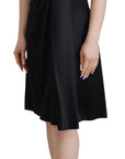 Dolce & Gabbana Black Silk Shift Short Mini Party Dress