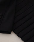 Dolce & Gabbana Black Single Breasted Fit Blazer Wool Jacket