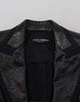 Dolce & Gabbana Black Long Sleeves Crop Blazer Cotton Jacket