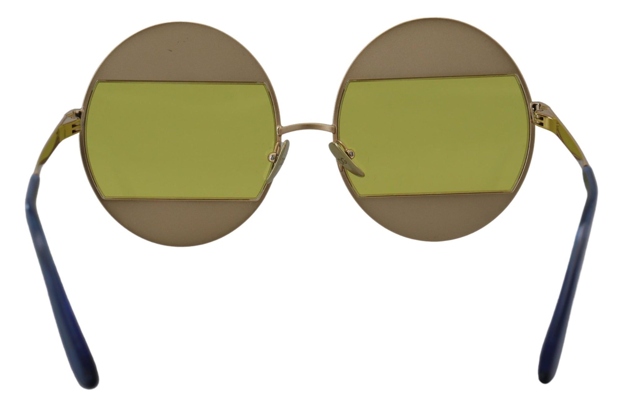 Dolce &amp; Gabbana Gold Oval Metal Crystals Shades DG2209B Sunglasses