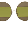Dolce & Gabbana Gold Oval Metal Crystals Shades DG2209B Sunglasses