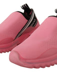 Dolce & Gabbana Pink Low Top Slip On Casual Sorrento Sneakers