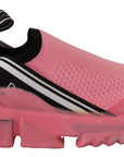 Dolce & Gabbana Pink Low Top Slip On Casual Sorrento Sneakers