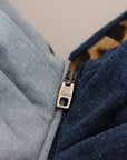 Dolce & Gabbana Two Tone Blue Patchwork Denim Mini Dress