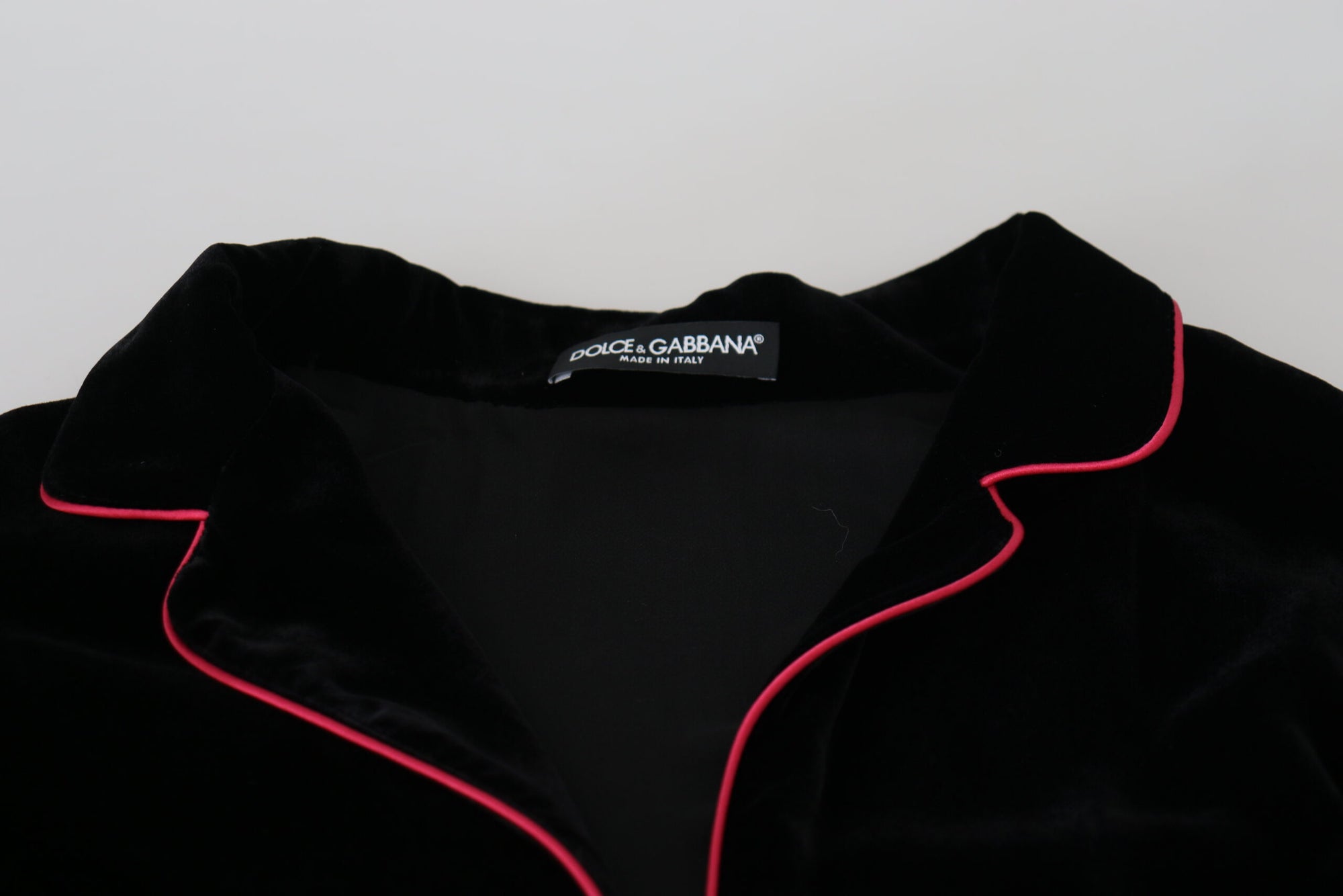 Dolce &amp; Gabbana Black Button Belted Blazer Viscose Jacket