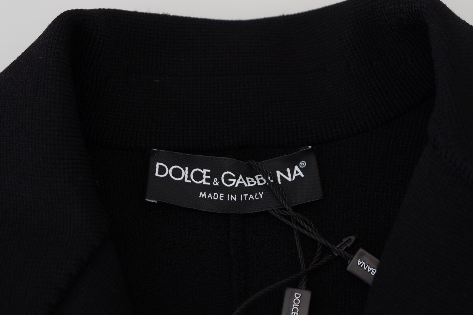 Dolce &amp; Gabbana Black Button Cardigan Blazer Viscose Jacket