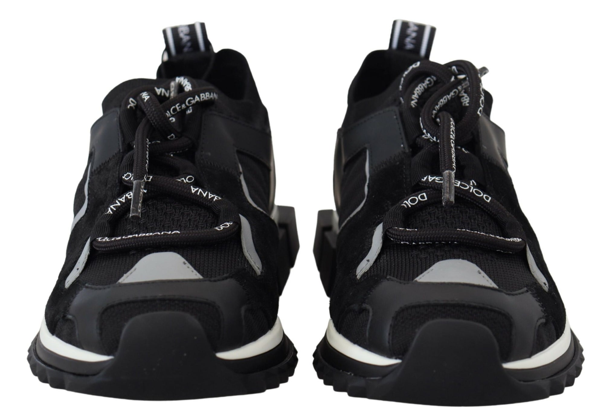 Dolce &amp; Gabbana Black Mesh Sorrento Trekking Sneakers Shoes