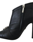 Dolce & Gabbana Black Devotion Quilted Buckled Ankle Boots Shoes