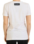 Dolce & Gabbana T-shirt Top White Textured Short Sleeve