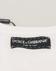 Dolce & Gabbana T-shirt Top White Textured Short Sleeve