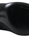 Dolce & Gabbana Black Stiletto Heel Mid Calf Women Boot Shoes