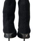 Dolce & Gabbana Black Stiletto Heel Mid Calf Women Boot Shoes