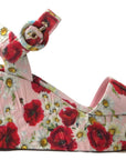 Dolce & Gabbana Multicolor floral print Wedges Floral Ankle Strap Sandals