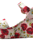 Dolce & Gabbana Multicolor floral print Wedges Floral Ankle Strap Sandals