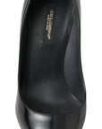 Dolce & Gabbana Black Patent Leather High Heels Pumps Shoes