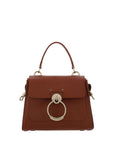 Chloé Brown Calf Leather Tess Handbag