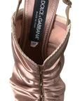 Dolce & Gabbana Light brown Slingback Corset Style Fastening stiletto heels