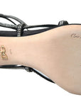 Dolce & Gabbana Rhinestone Stiletto Sandal Satin Shoes