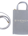 Givenchy Blue Coated Canvas Vertical Cloud Mini Shoulder Bag
