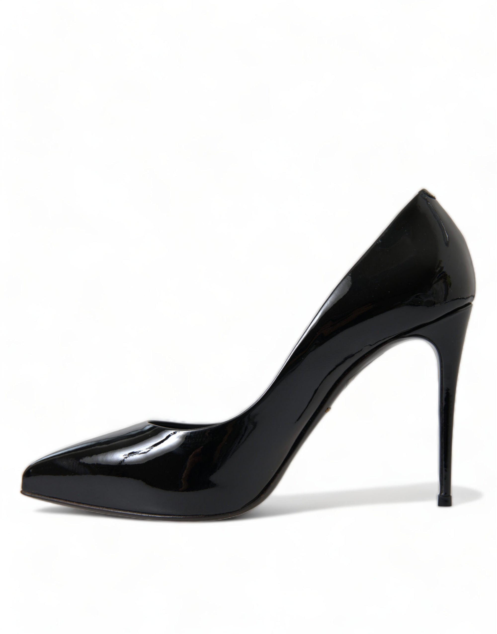 Dolce &amp; Gabbana Black Patent Leather Pumps Heels Shoes