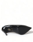 Dolce & Gabbana Black Patent Leather Pumps Heels Shoes
