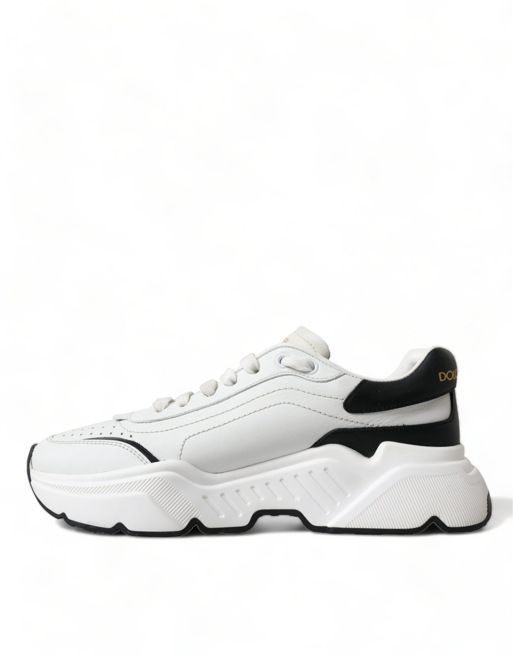 Dolce &amp; Gabbana White Black Low Top Daymaster Sneakers Shoes