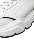 Dolce & Gabbana White Black Low Top Daymaster Sneakers Shoes