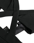 Dolce & Gabbana Black Cut Out Sleeveless Bodycon Midi Dress
