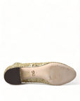 Dolce & Gabbana Gold Sequined Short Boots Stretch Shoes