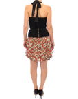 Dolce & Gabbana Multicolor floral bubble halterneck dress